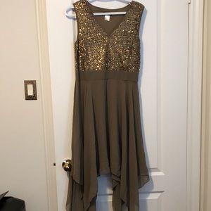 Beautiful dress with sequence .